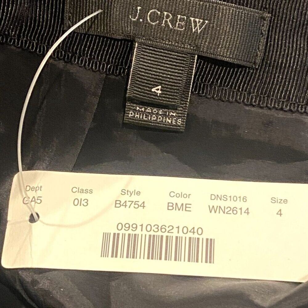 NWT J Crew Matelassé Origami Textured Metallic Lined Mini Skirt Zip Up 4 Grey - Picture 7 of 15